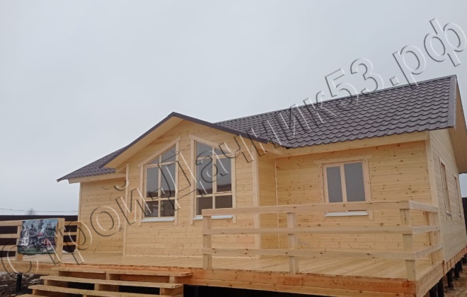 4 Каркасно-щитовой дом Д-45, 11х10м, 110  М², Московская область, Чеховский район, деревня Алферово. (12)